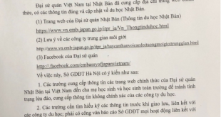 cảnh báo lừa đảo du học nhật bản - sở gd&đt hà nội
